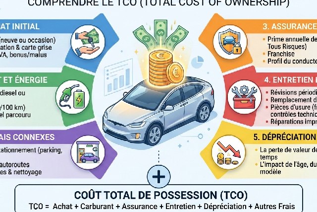 Comment calculer le coût total de possession d&rsquo;une voiture