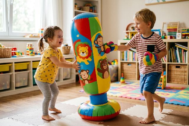 Punching-ball gonflable : l&rsquo;allié ludique pour l&rsquo;éveil de vos enfants !