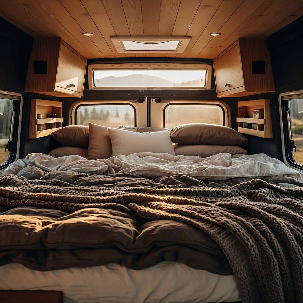 Lit dinette de van : le confort d&rsquo;un vrai lit sans lit fixe